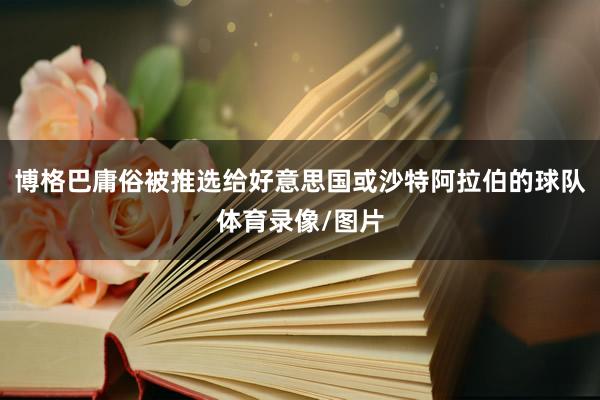 博格巴庸俗被推选给好意思国或沙特阿拉伯的球队体育录像/图片