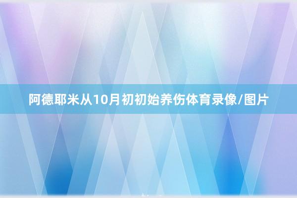 阿德耶米从10月初初始养伤体育录像/图片