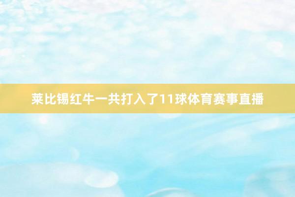 莱比锡红牛一共打入了11球体育赛事直播